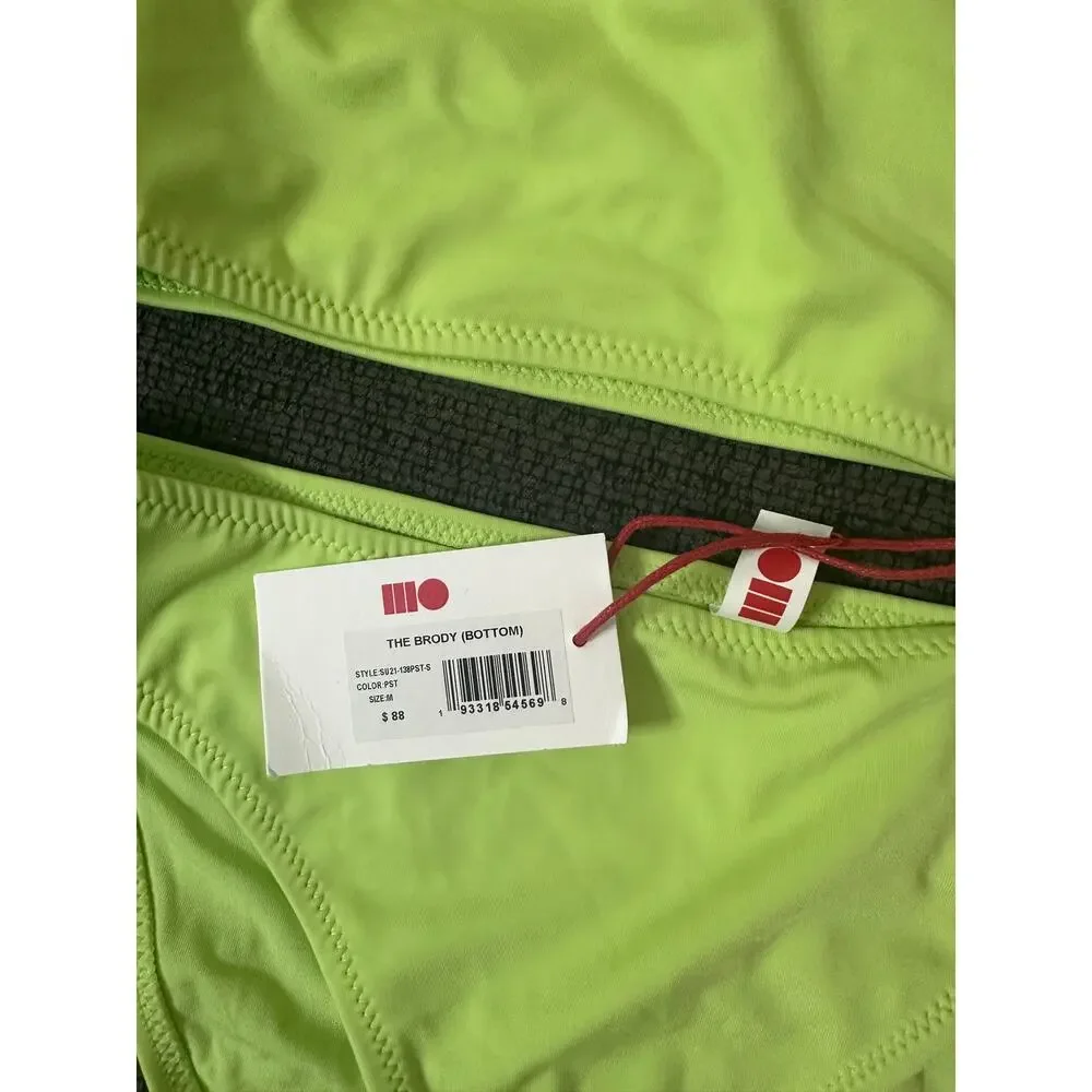Solid & Striped The Brody Asymmetric Bikini Set size M in Pistachio NWT